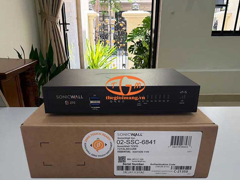 SonicWall TZ270 Total Secure - Essential Edition 1 Year (02-SSC-6841)