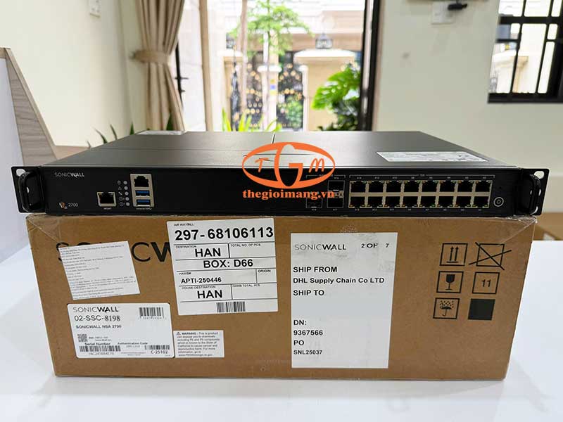 SonicWall NSa 2700 Total Secure - Advanced Edition 1 Year (02-SSC-8198)