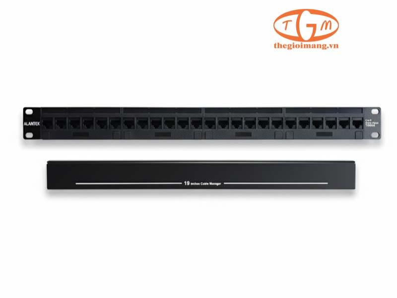 Patch panel Alantek 24 port CAT6 UTP (302-201601-24AB)