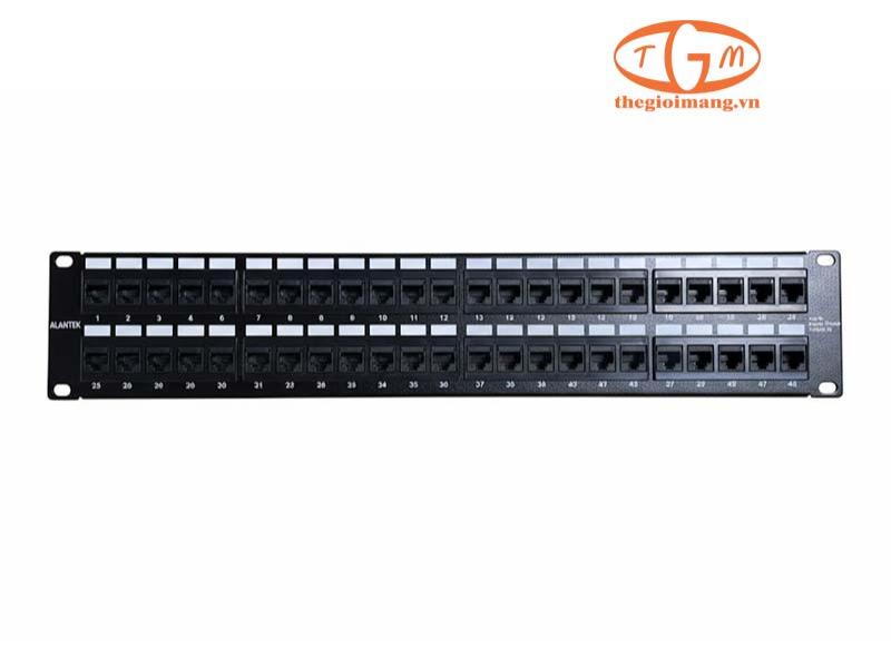 Patch panel Alantek 48 port Cat6 (302-201601-48AB)