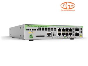 Allied Telesis AT-GS970M/10PS-R Layer 3 Switch 8x RJ-45 1G PoE+ 124W + 2x SFP Uplink