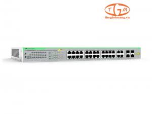 AT-iGS950/28PS Allied Telesis L2 Switch 24x10/100/1000T PoE+ & 4xSFP/RJ-45 Combo ports