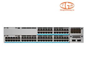 C9300-24UX-A Catalyst 9300 24-port 10G/mGig copper with modular uplink, UPOE, Network Advantage
