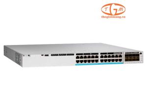 C9300-24UX-M Catalyst 9300 24-port 10G/mGig copper with modular uplinks, UPOE, Meraki Advanced or Enterprise