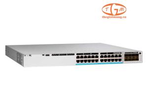 C9300-24UXB-A Catalyst 9300 higher scale 24-port 10G/mGig copper with modular uplink, UPOE, Network Advantage