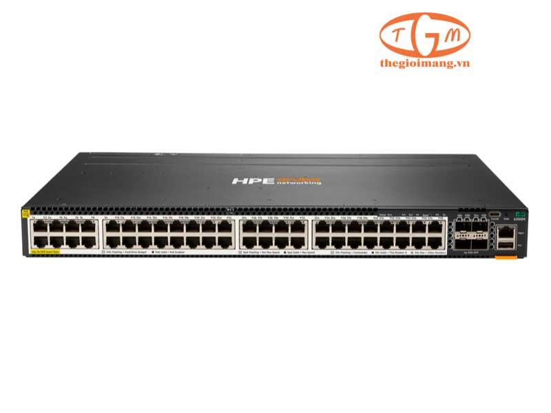 HPE Aruba Networking 6300M 48-port 1/2.5/5GbE Class 6 PoE and 4-port SFP56 Switch (JL659A)