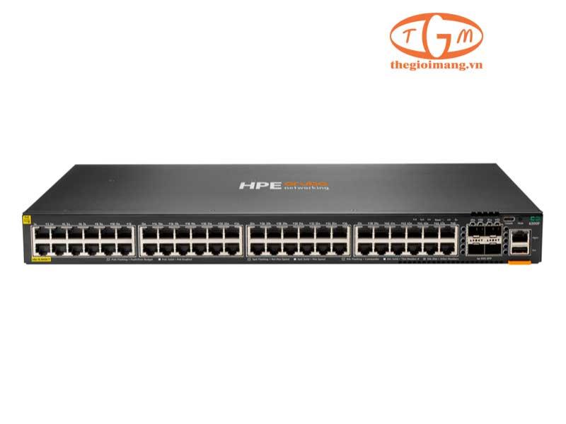 HPE Aruba Networking 6300F 48-port 1GbE Class 4 PoE and 4-port SFP56 Switch (JL665A)