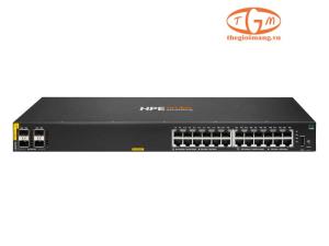 JL677A HPE Aruba Networking 6100 24G Class4 PoE 4SFP+ 370W Switch