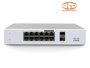 MS130-12X-HW Switch Cisco Meraki, 8x 1GE RJ45 , 4x 2.5G RJ45, 2 Port 10GE SFP+ uplink, Cloud Managed