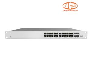 MS130-24P-HW Switch Cisco Meraki, 24x 1GE RJ45 POE, 4x 1GE SFP, Layer 2, Cloud Managed