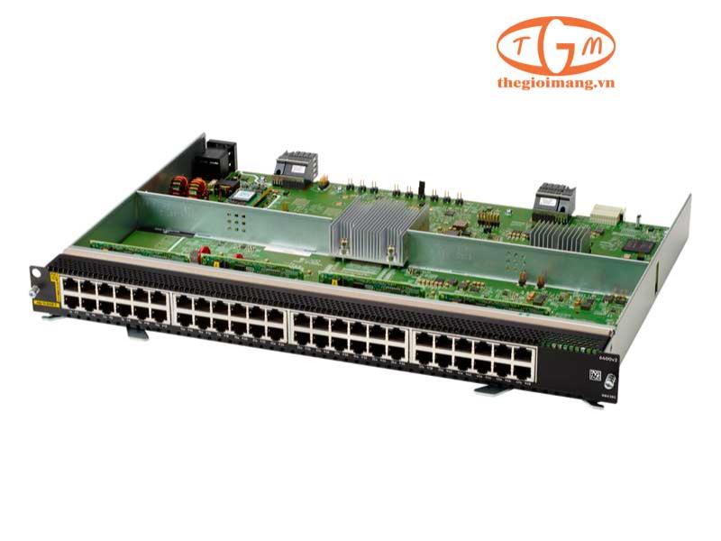 HPE Aruba Networking 6400 48-port 1GbE Class 4 PoE v2 Module (R0X38C)