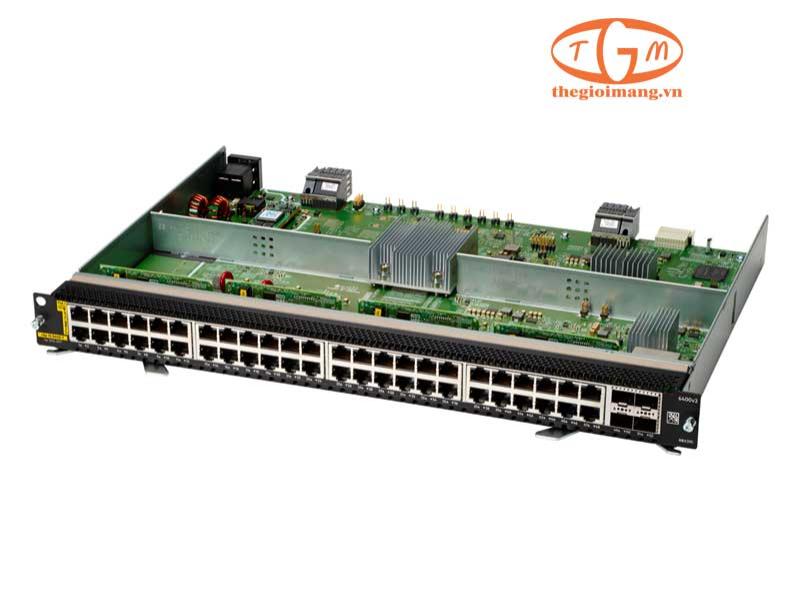 HPE Aruba Networking 6400 48-port 1GbE Class 4 PoE and 4-port SFP56 v2 Module (R0X39C)