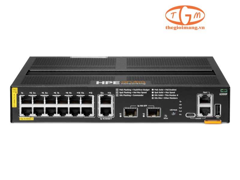 HPE Aruba Networking 6200F 12G Class4 PoE 2G/2SFP+ 139W (R8Q72A)