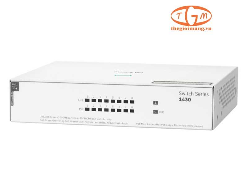 HPE Networking Instant On Switch 8p Gigabit CL4 PoE 64W 1430 (R8R46A)