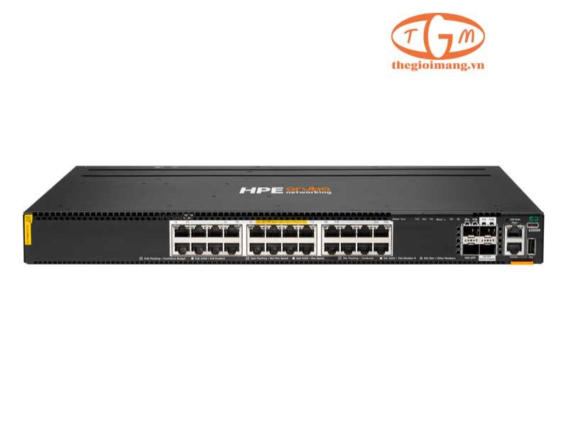 HPE Aruba Networking 6300M 24p 1G/2.5G/5G/10G Class6 PoE and 2p 50G and 2p 25G Switch (R8S89A)