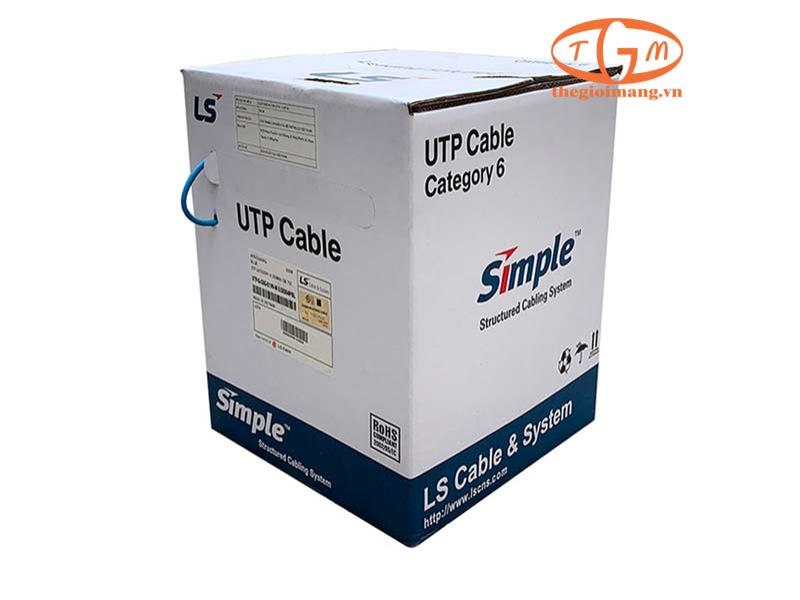 Cáp mạng LS Vina Cat6 UTP (UTP-G-C6G-E1VN-M-0.5X4PBL)