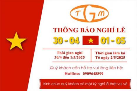Thông báo nghỉ lễ 30/4 và 1/5