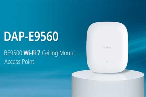 D-Link Ra Mắt DAP-E9560 Access Point Wi-Fi 7 BE9500 Gắn Trần Mạnh Mẽ Cho Doanh Nghiệp